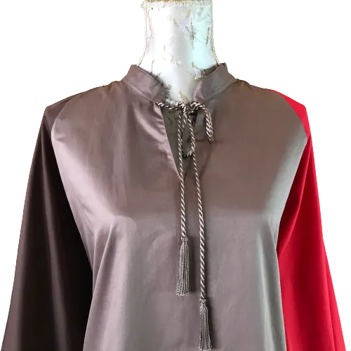 Red and Brown Moroccan Dress