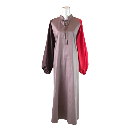 Red and Brown Moroccan Dress