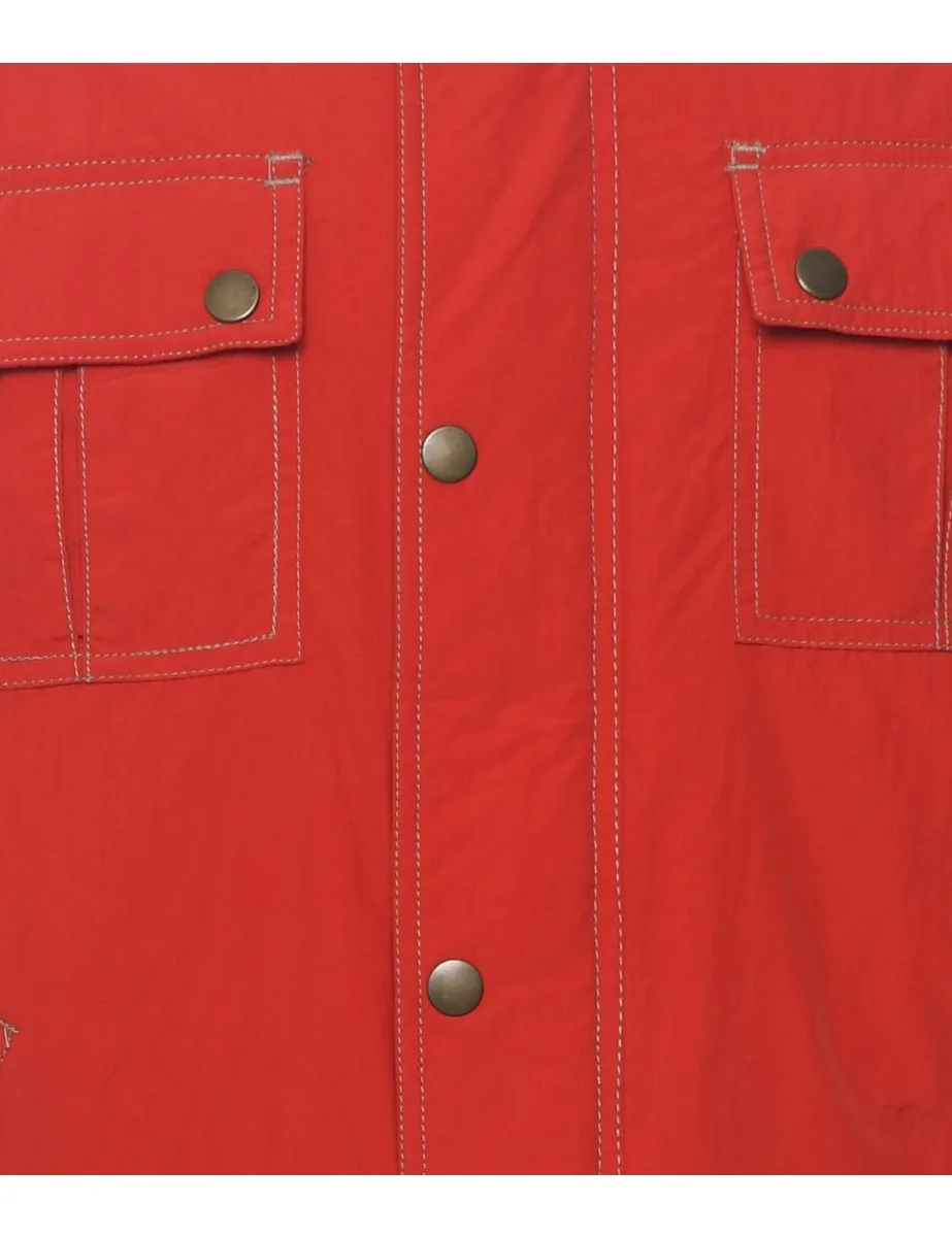 Red Classic Nylon Jacket - XL