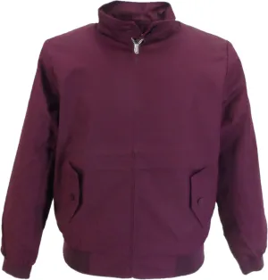 Relco Ladies Classic Wine Red Harrington Jackets