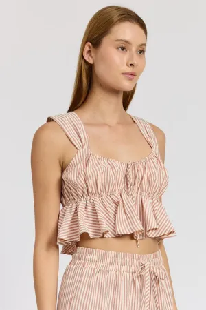 Rose White Baby Doll Top