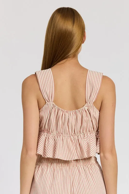 Rose White Baby Doll Top