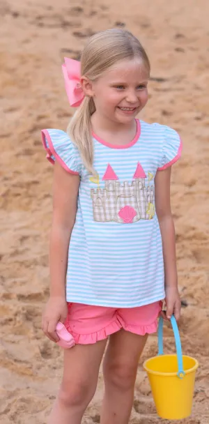 Sand Castle Flutter Short Set
