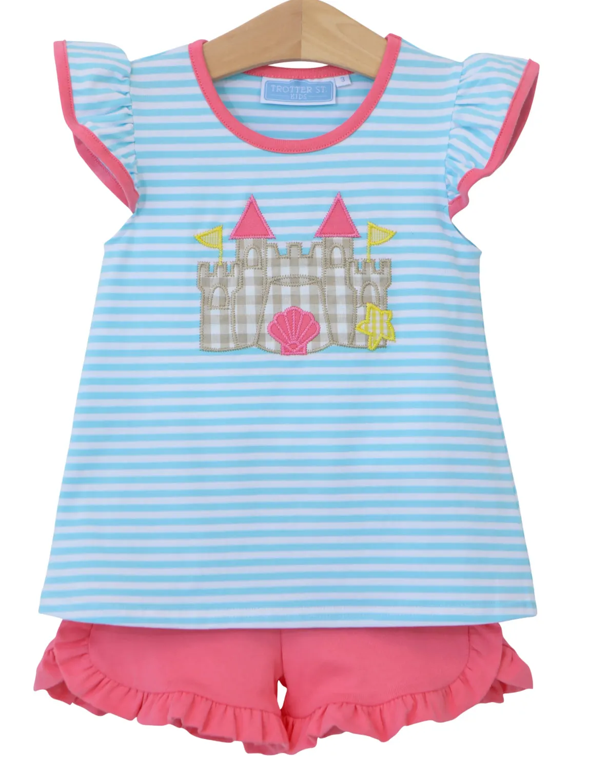 Sand Castle Flutter Short Set