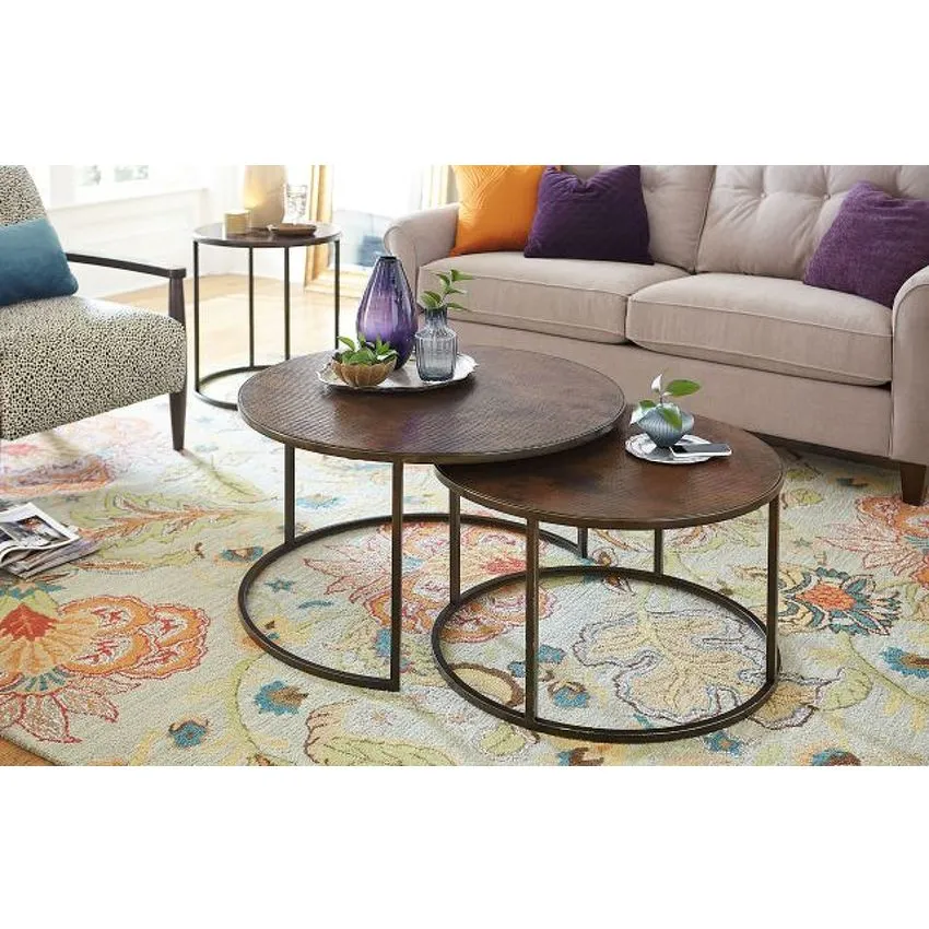 Sanford Round Nesting Cocktail Table