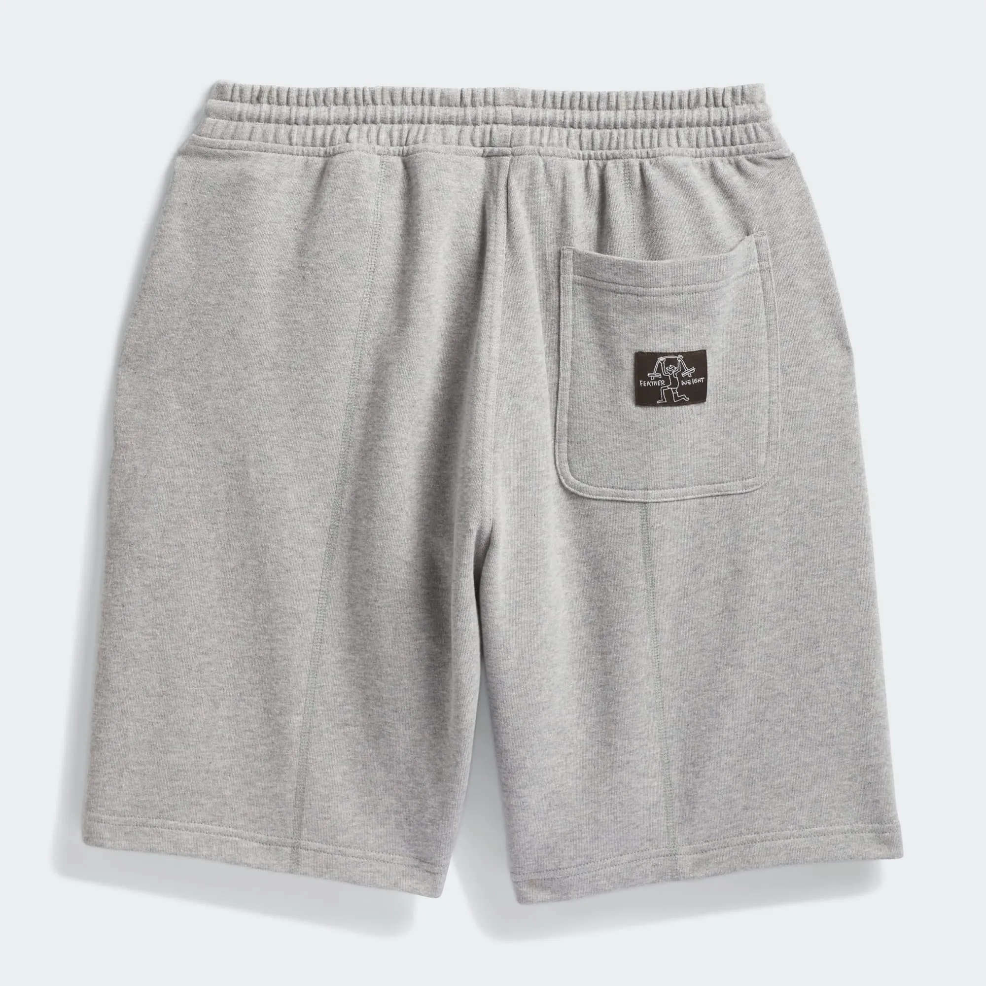 Shmoofoil Featherweight Medium Grey Heather/Dark Brown Short