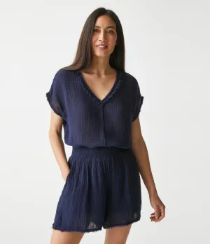 Sia Gauze Shorts | Admiral