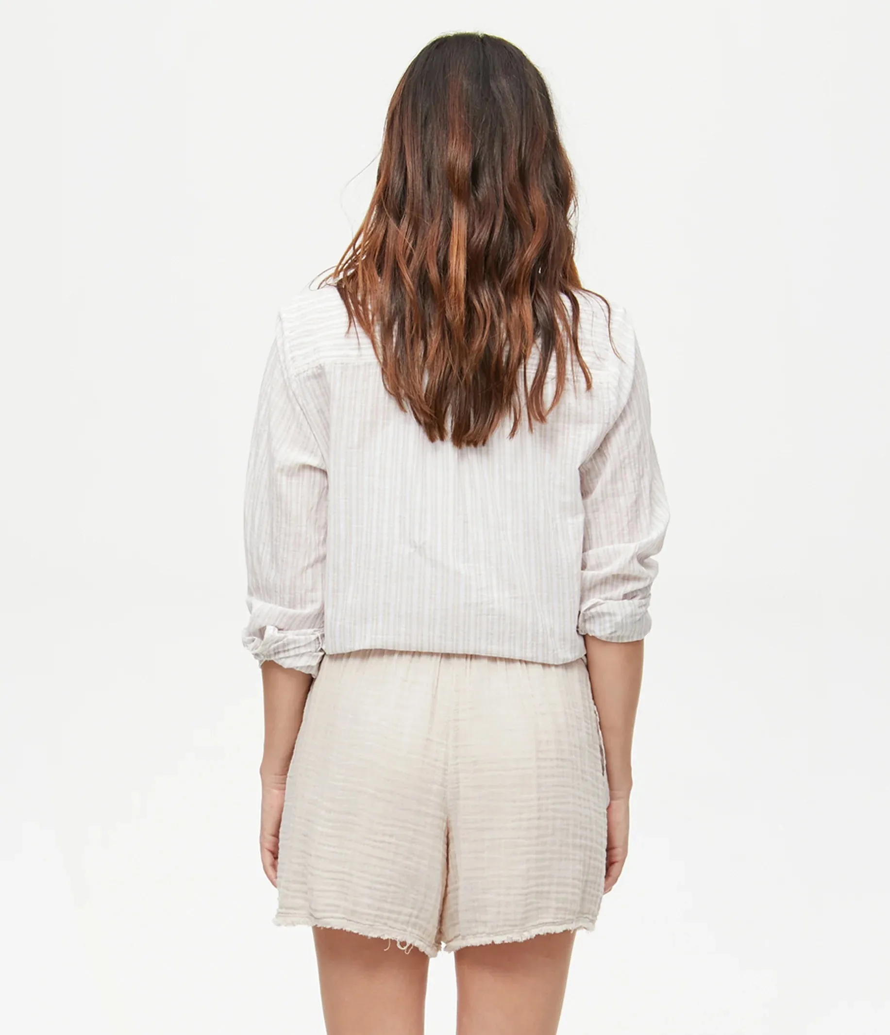 Sia Gauze Shorts | Cement