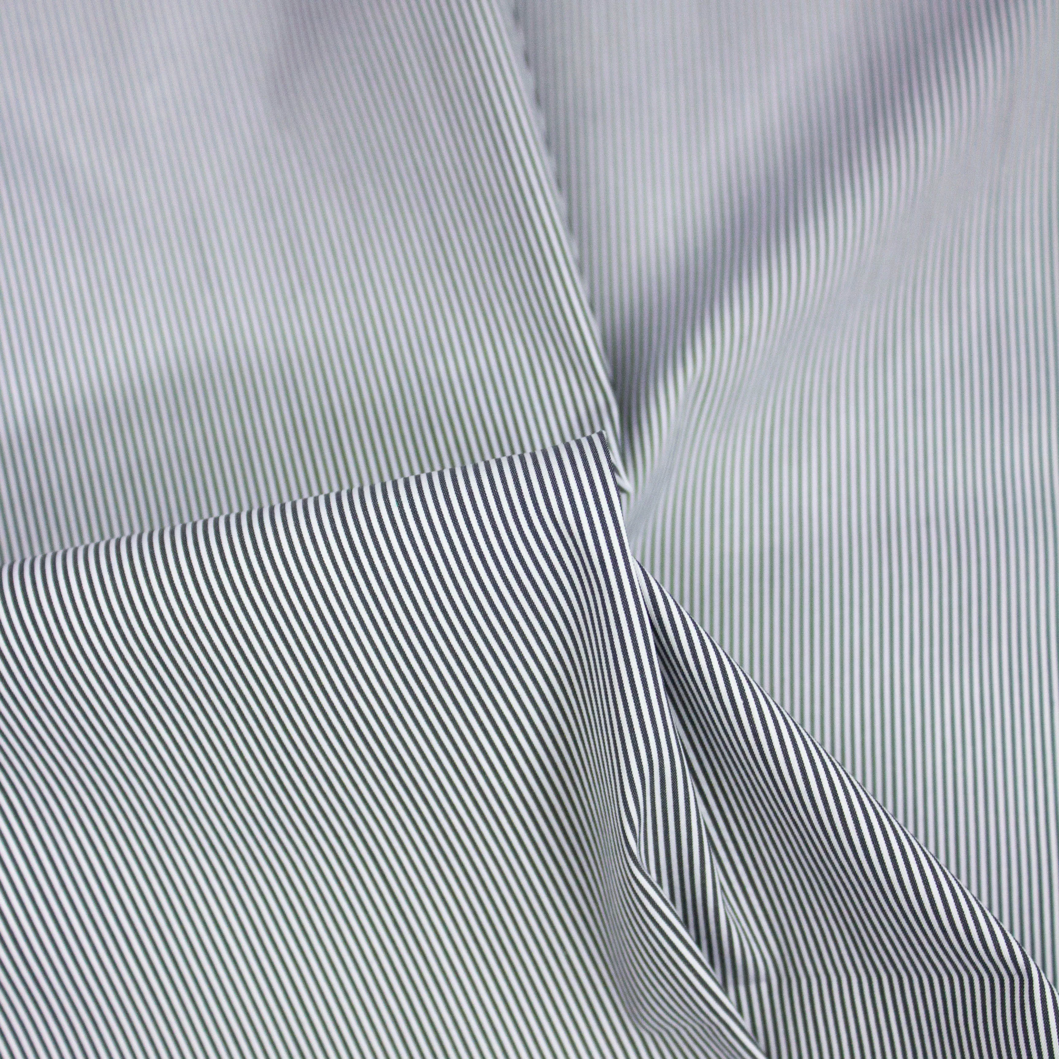 Simon Blue Striped Cotton Stretch
