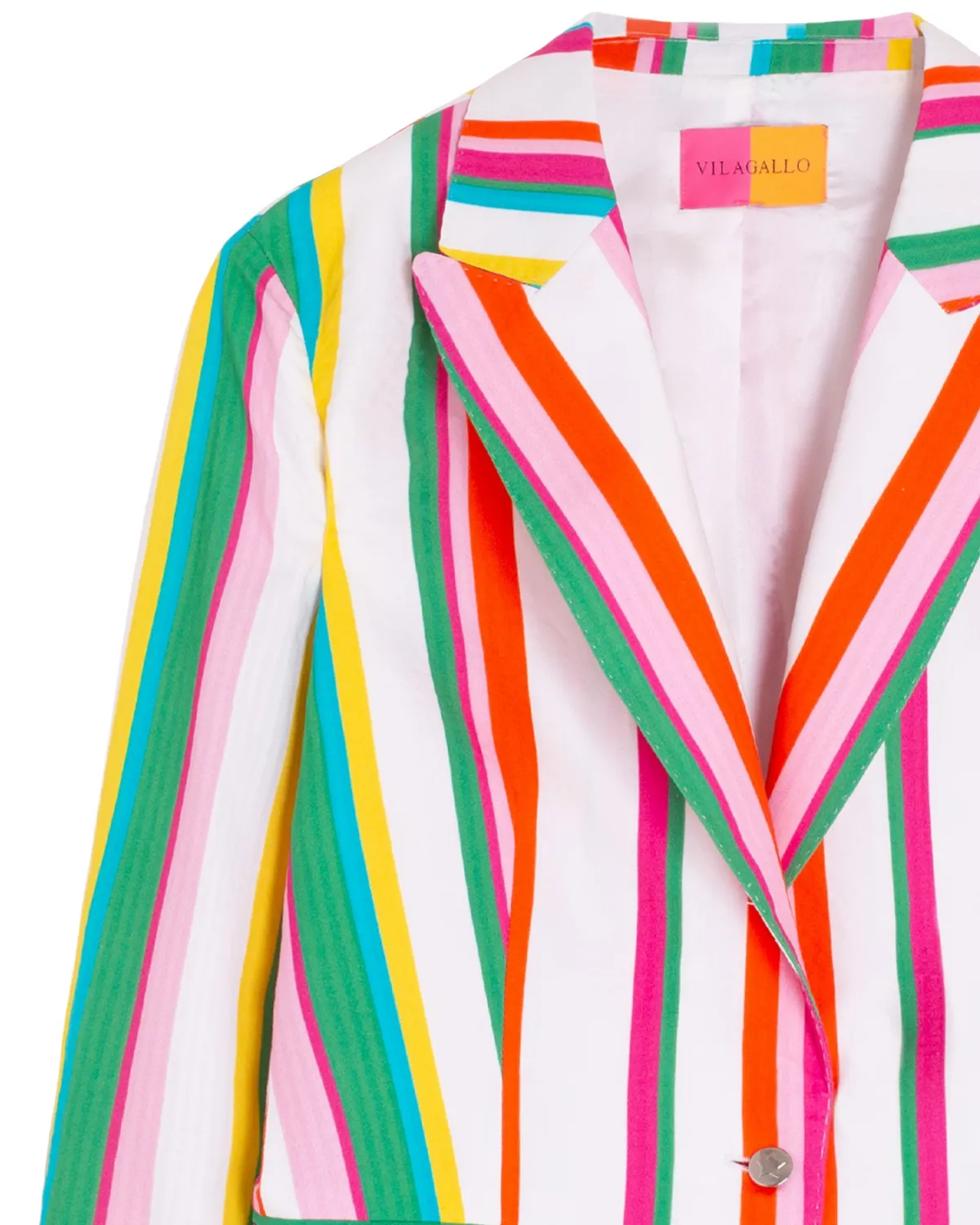 Sophia Striped Blazer (White Ground/Multi Stripe)