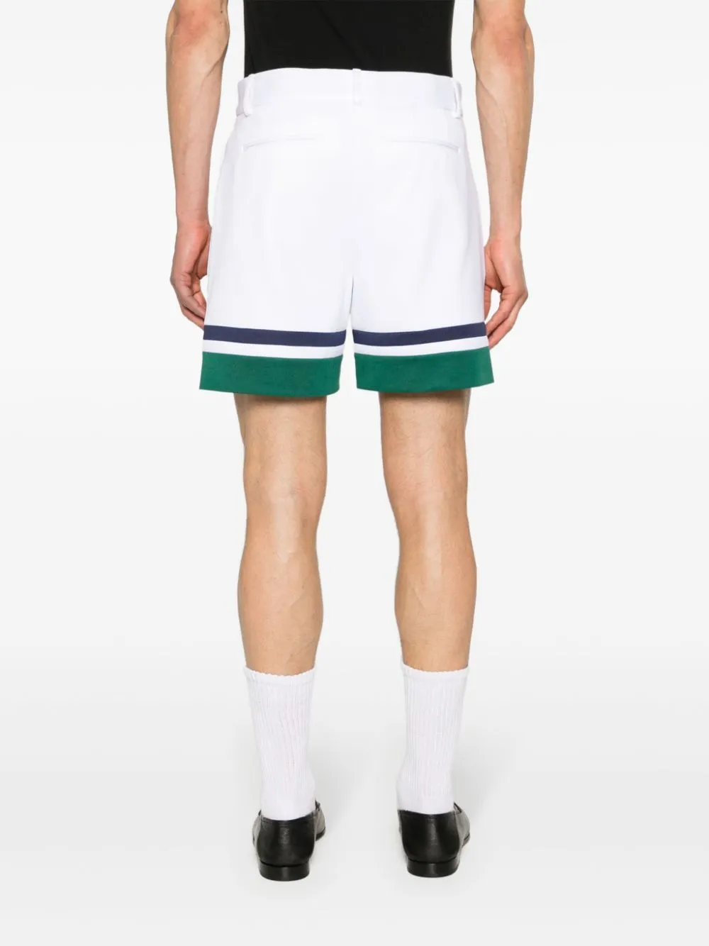 Sports stripe-detail shorts