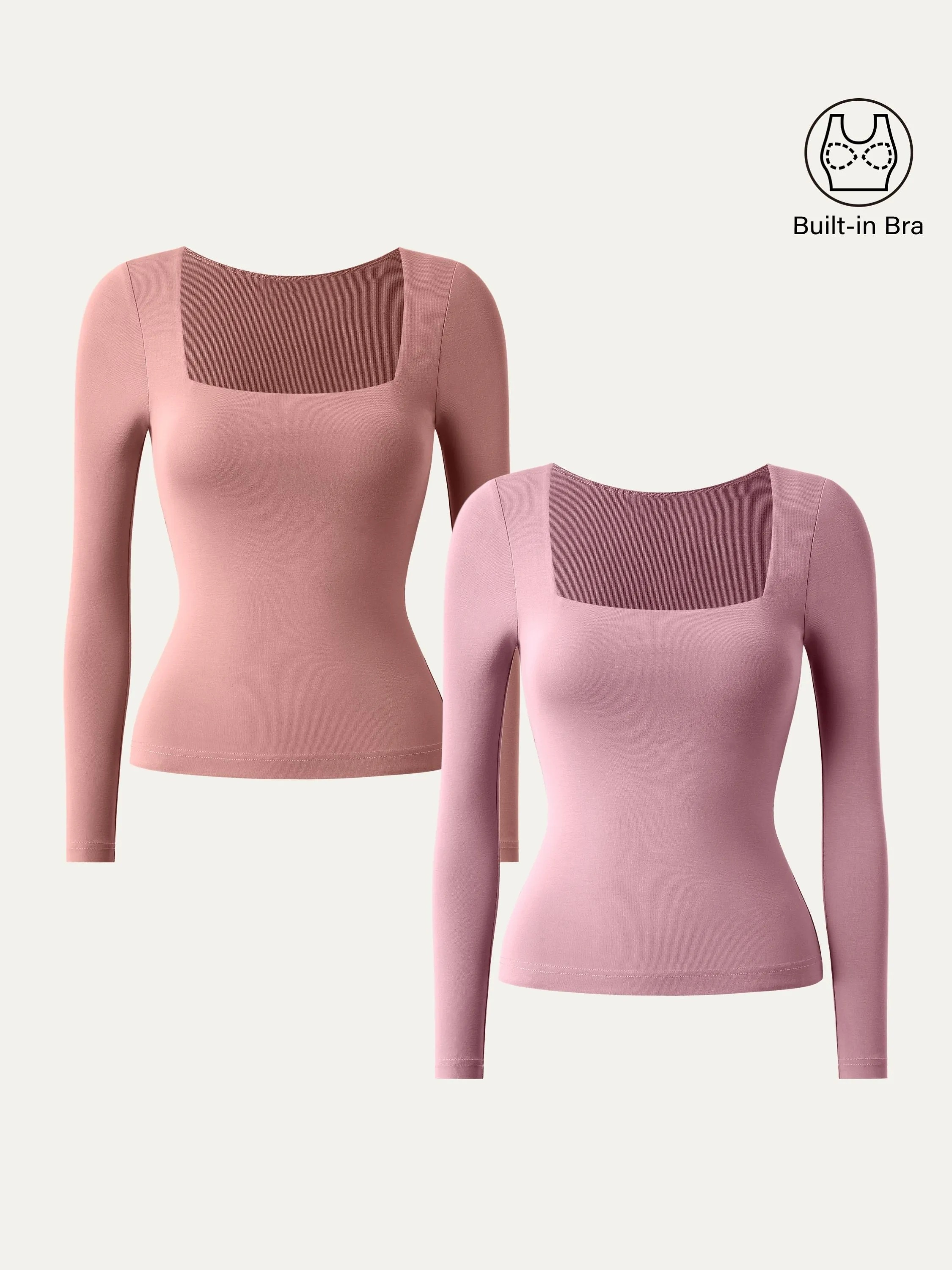 Square Neck Long Sleeve New Airy Brami