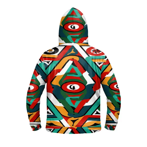 Tembe Art Maroons Zipper Hoodie