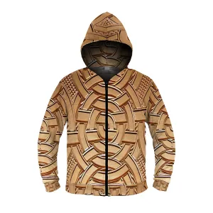 Tembe Art Wood Zipper Hoodie