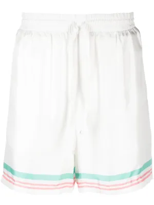 Tennis Club Icon silk track shorts