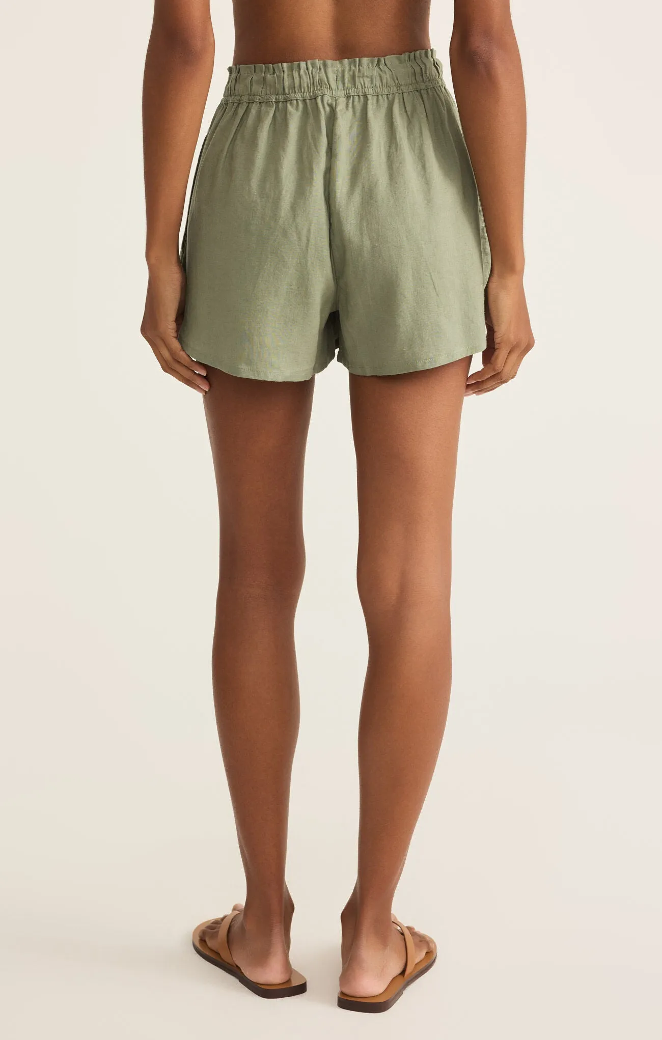 The Perfect Linen Short in avocado by Z Supply