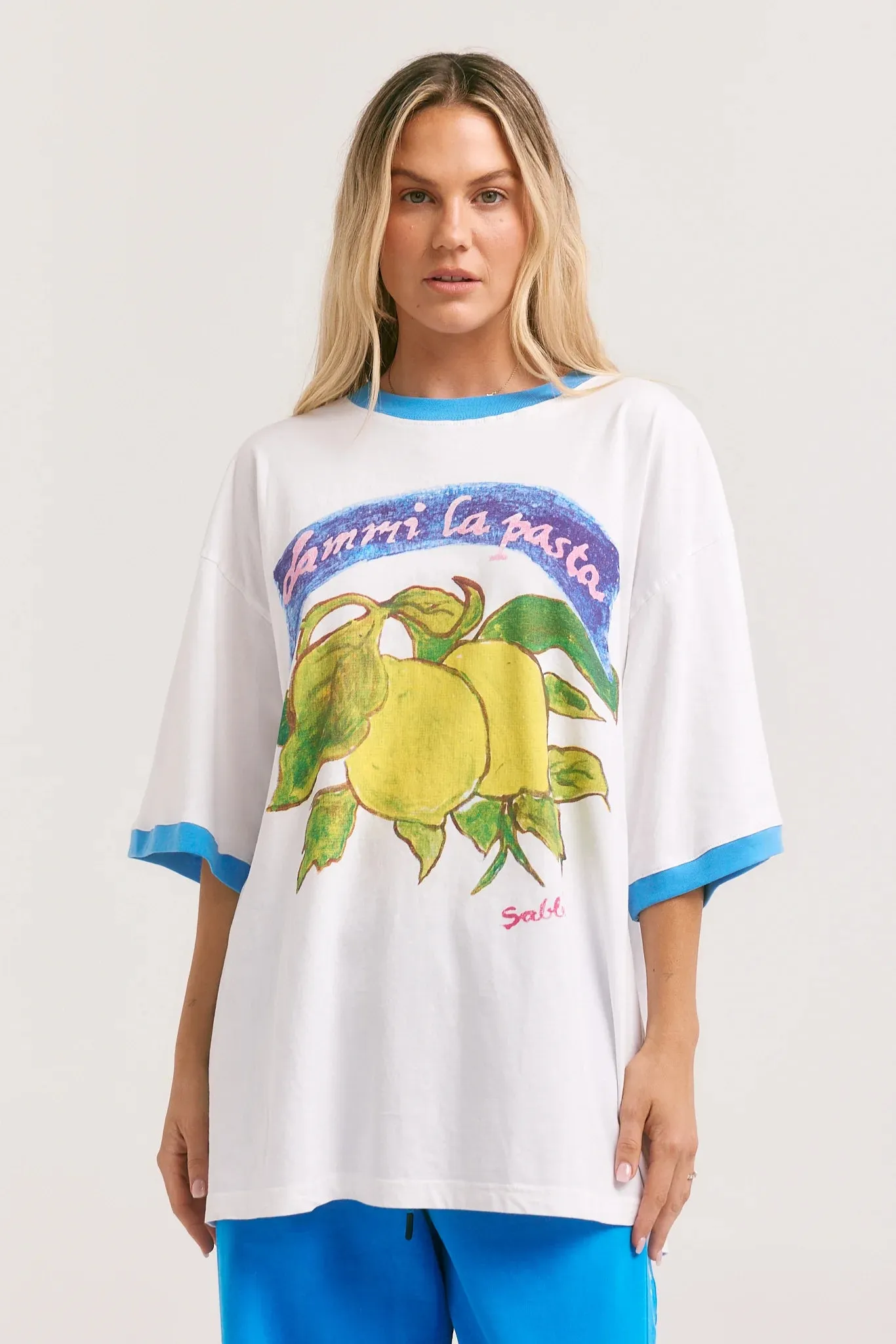 THE VERY OVERSIZED FEED ME PASTA TEE