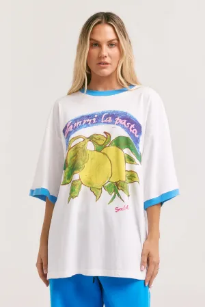 THE VERY OVERSIZED FEED ME PASTA TEE
