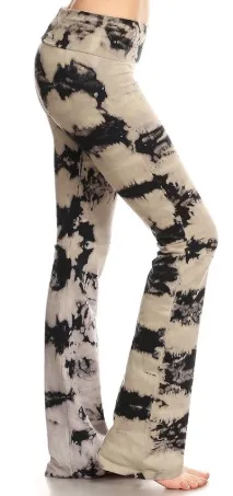Tie Dyed Wide Leg Yoga Pants