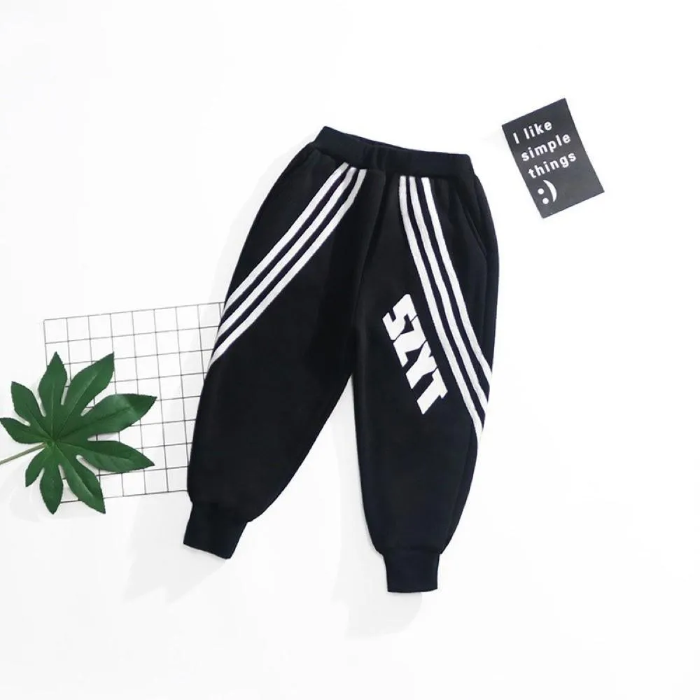 Toddler Boy Letter Printed Striped Pants Boy Clothes Wholesale