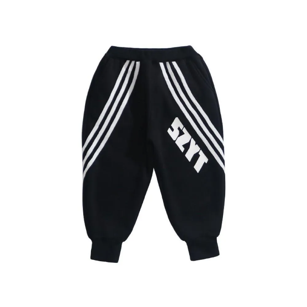 Toddler Boy Letter Printed Striped Pants Boy Clothes Wholesale