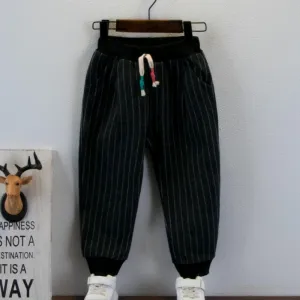 Toddler Boys Striped Sports And Leisure Pants Boy Clothing Wholesale