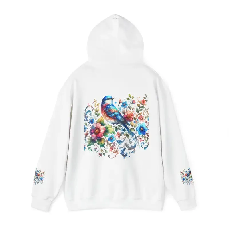 Unisex Heavy Hooded Sweatshirt Vibrant Bird