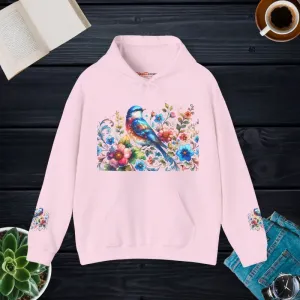 Unisex Heavy Hooded Sweatshirt Vibrant Bird