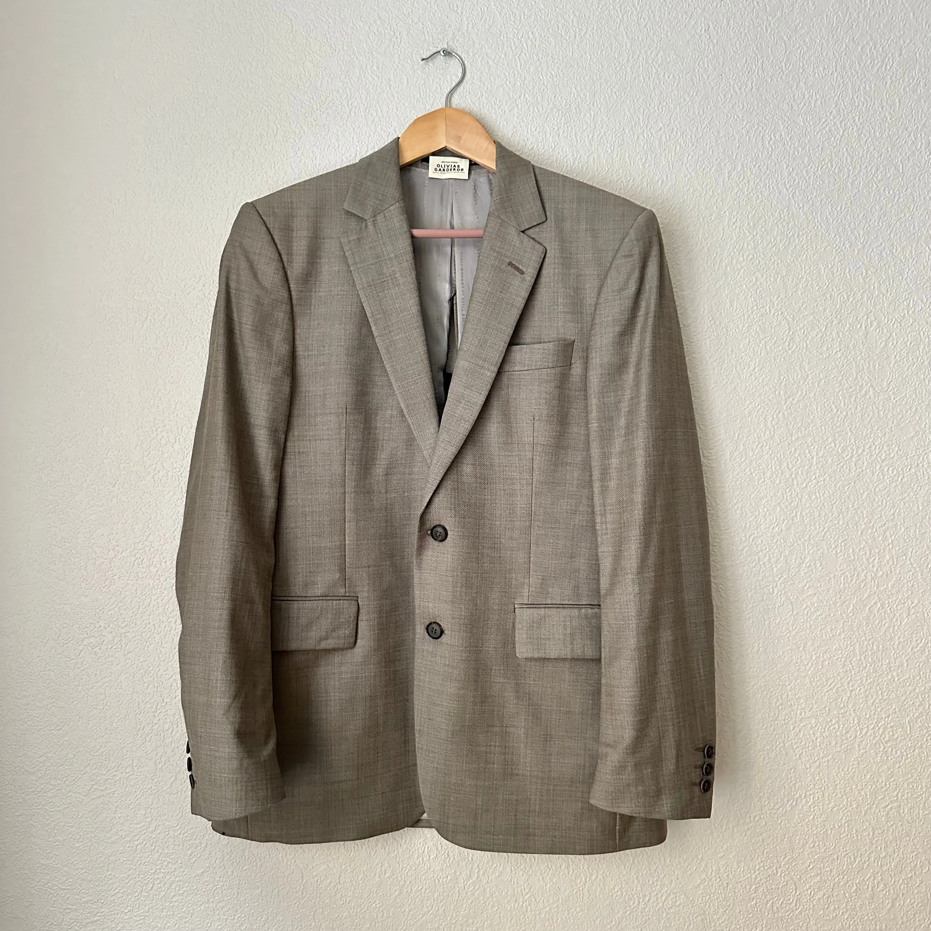 Upcycled Bow Blazer Gray/Black, Wool size M