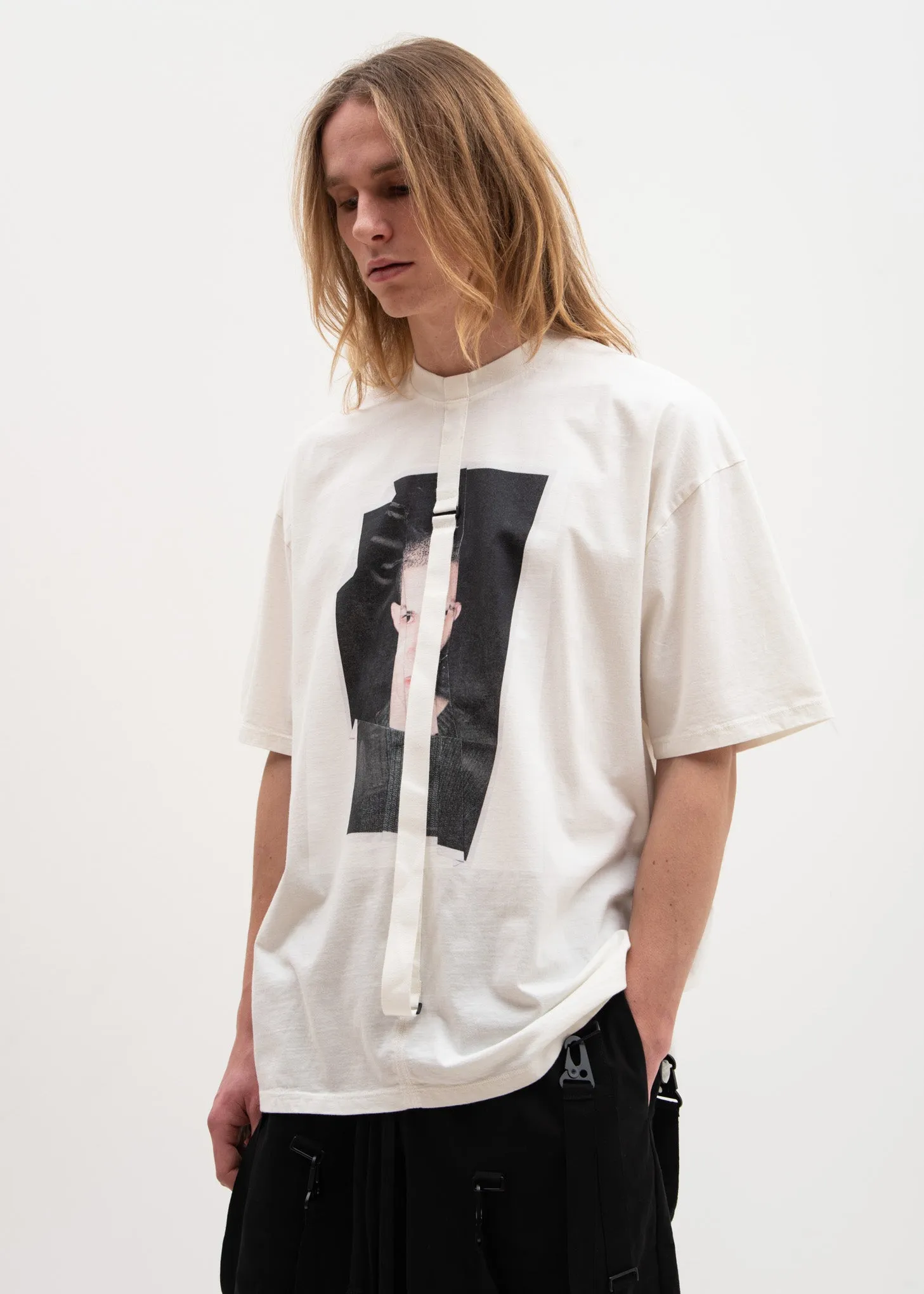 White Relaxed Fit T-Shirt Crash