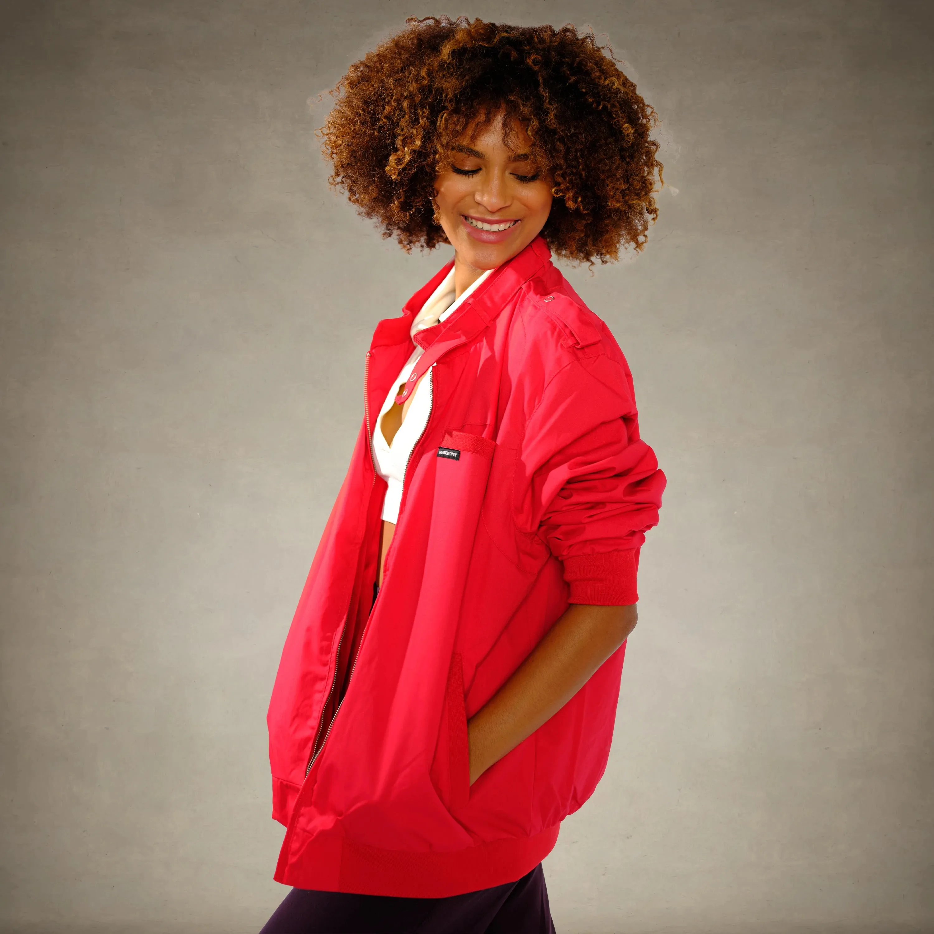 Women's Classic Iconic Racer Oversized Jacket