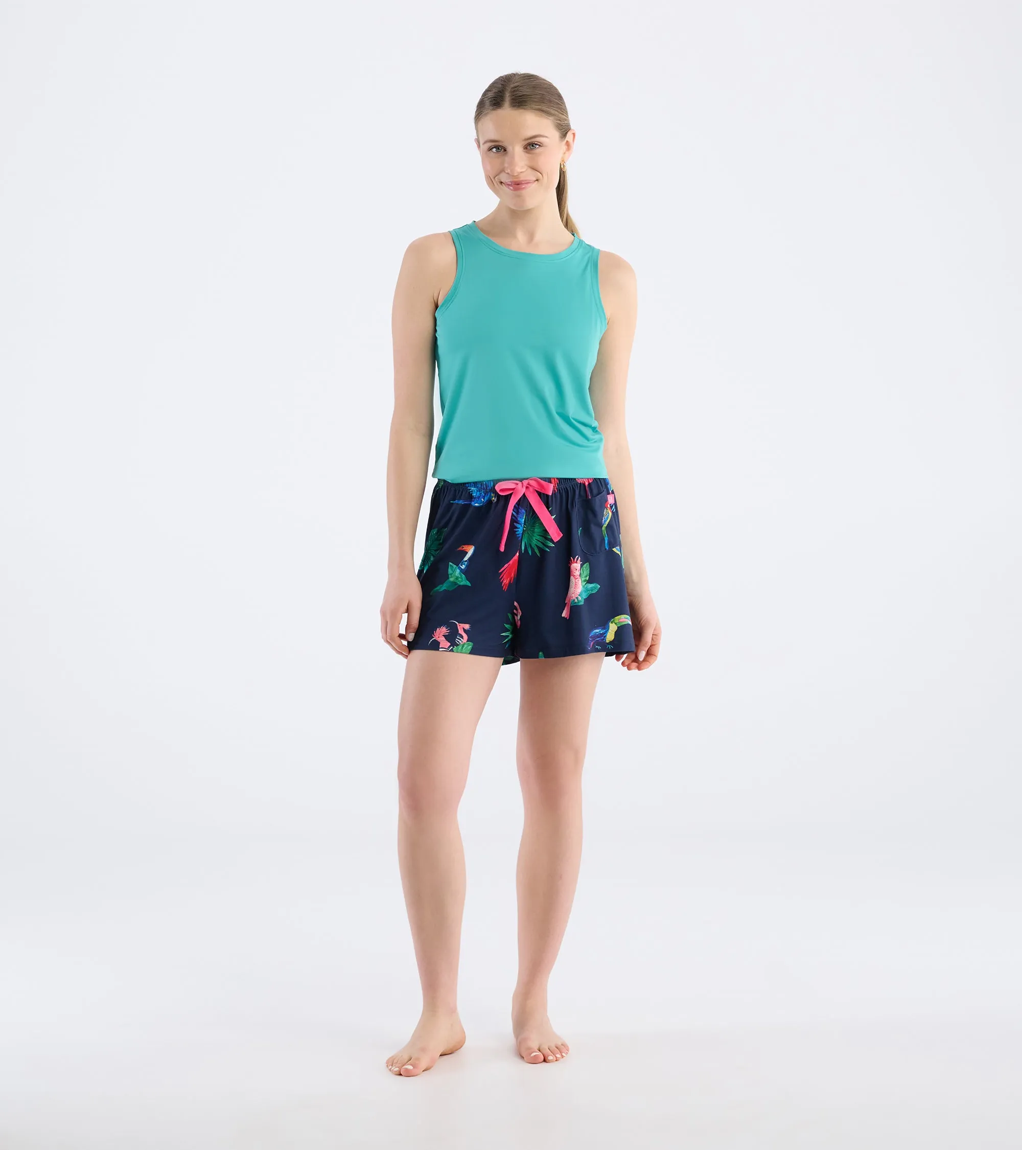 Women's Tropical Birds Pajama Shorts