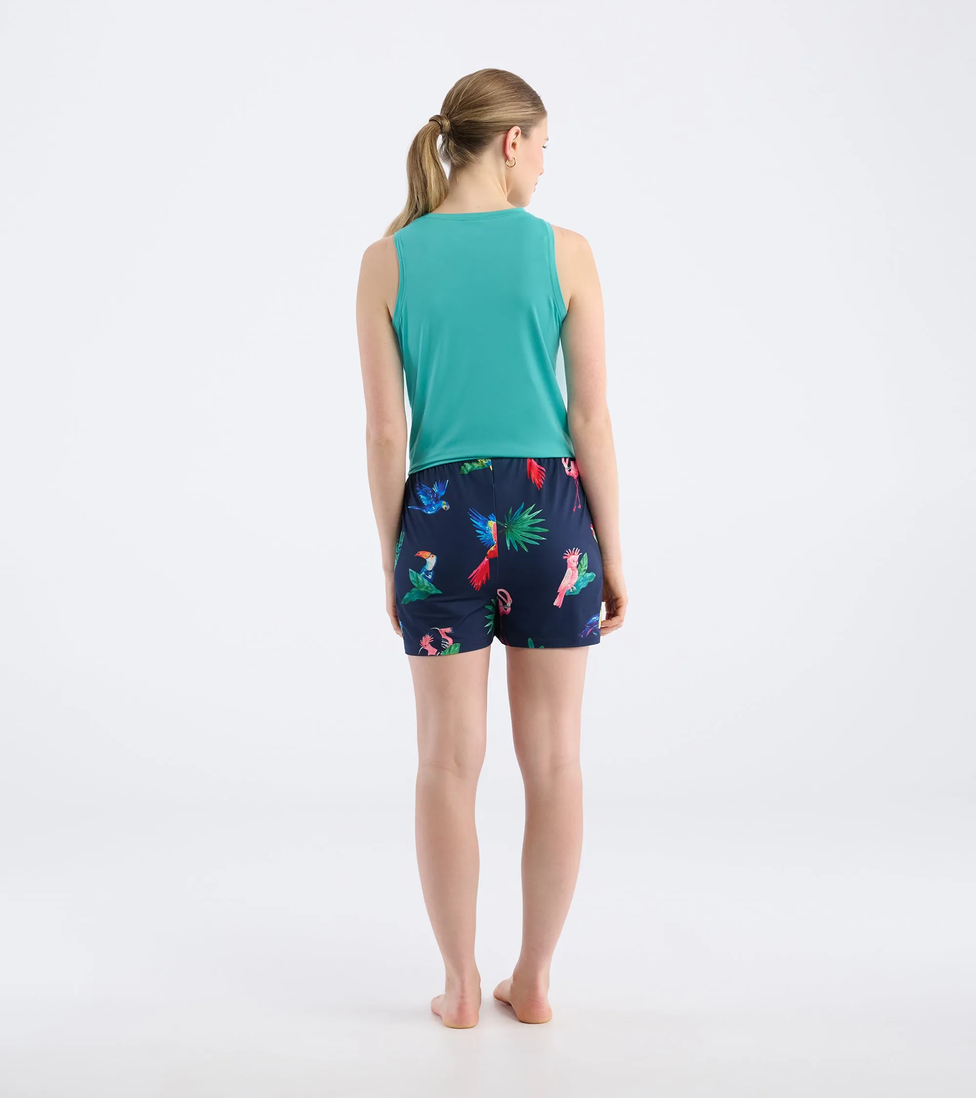 Women's Tropical Birds Pajama Shorts