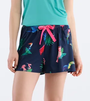 Women's Tropical Birds Pajama Shorts